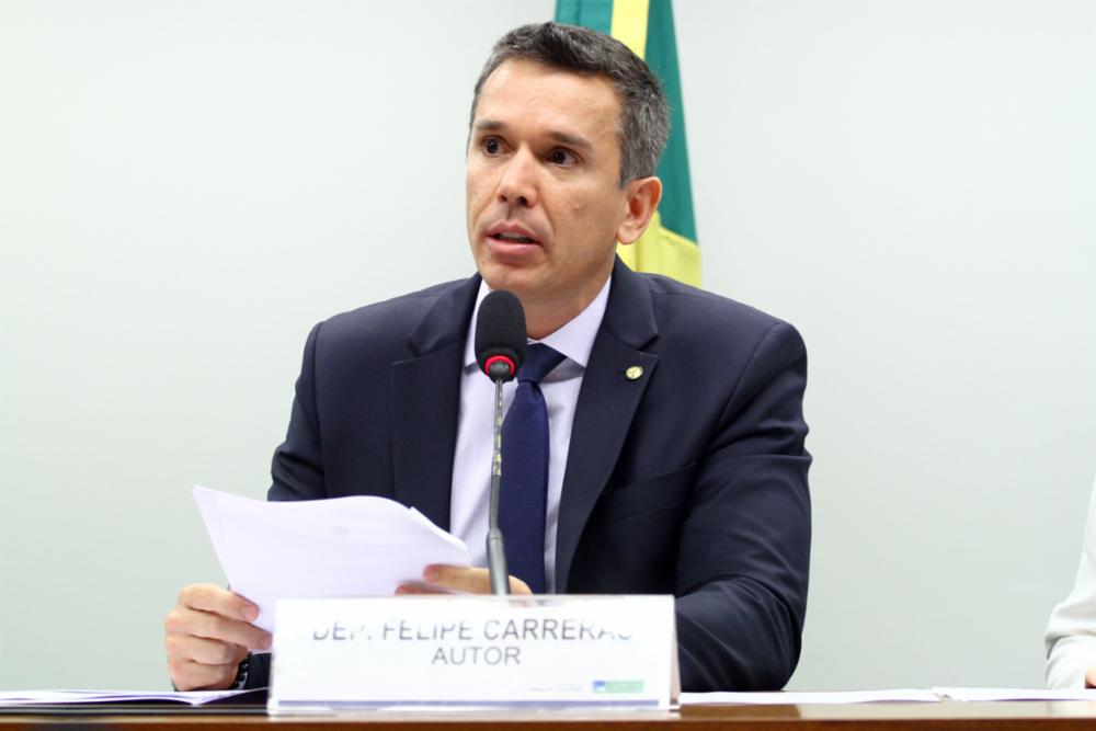 Apesar do PSB não ter marcado presença, Felipe Carreras foi ao encontro com Bolsonaro