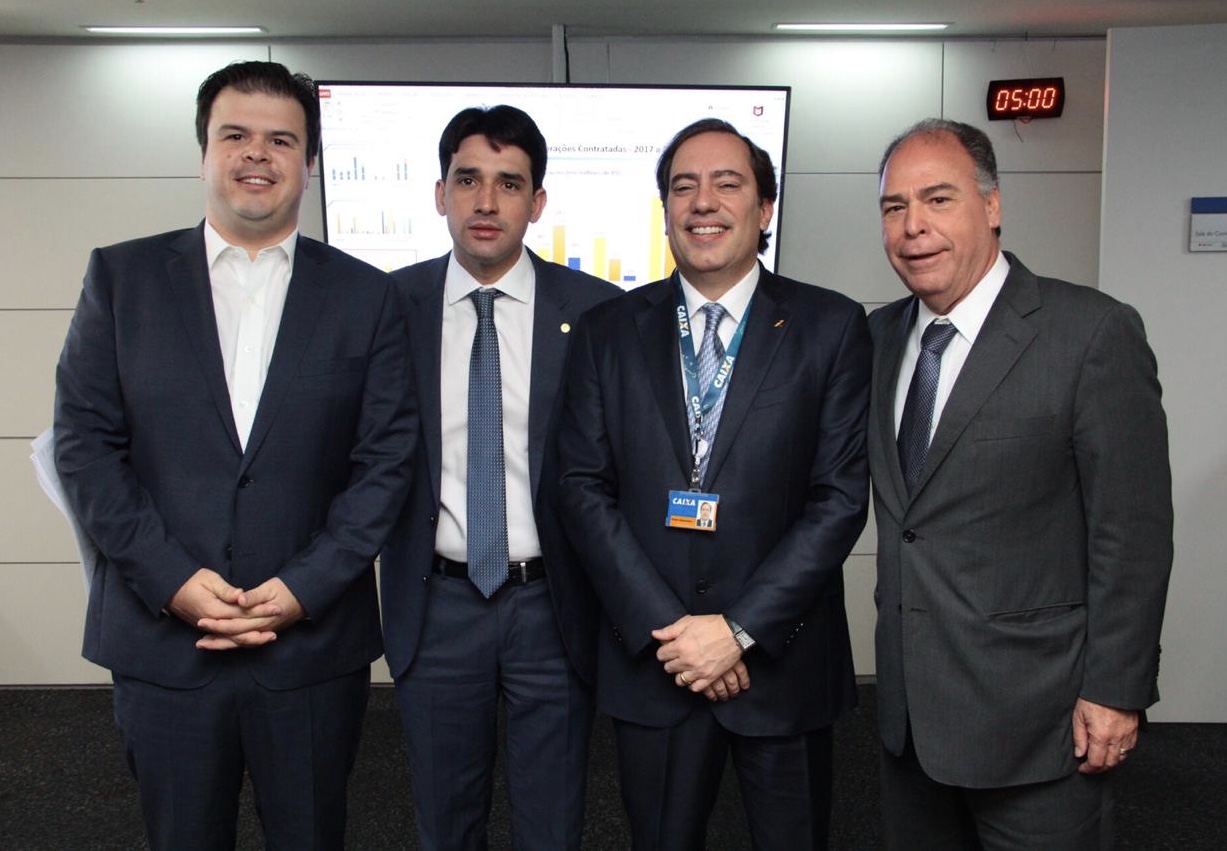 Em encontro com presidente da Caixa, Silvio Costa Filho e FBC discutem ações para o Nordeste