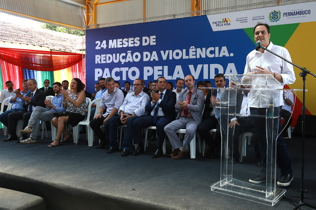 Paulo Câmara comemora dois anos consecutivos de redução de homicídios