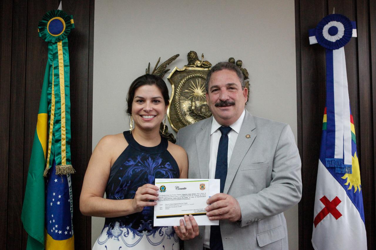 Presidente da Alepe recebe visita de nova superintendente da PF em Pernambuco