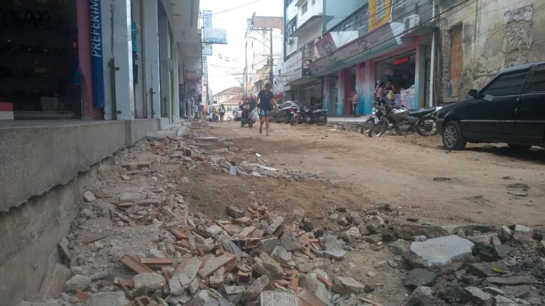 Rua São Sebastião passa por requalificação e obras devem durar 90 dias