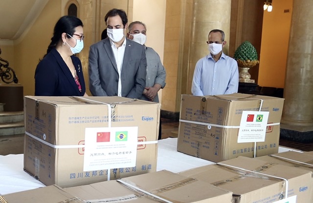Pernambuco recebe doação de EPIs da Província de Sichuan, na China