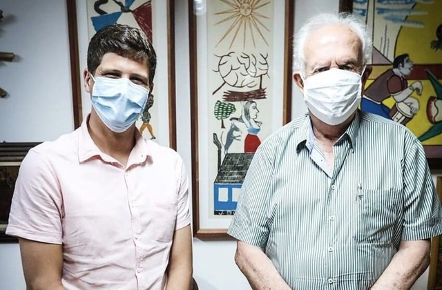 João Campos se reúne com o senador Jarbas Vasconcelos