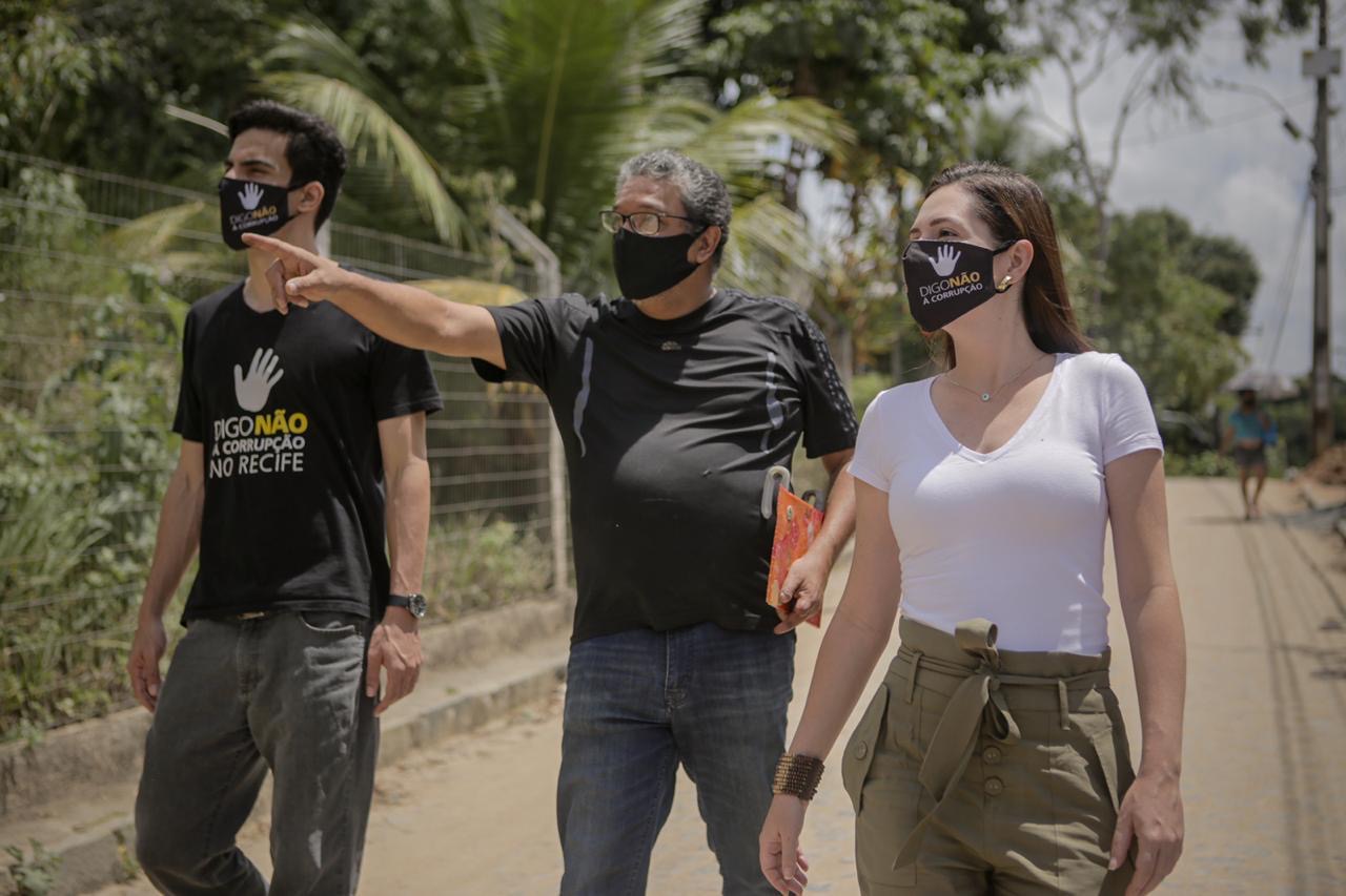 Patrícia Domingos se compromete com áreas de limite com o Recife