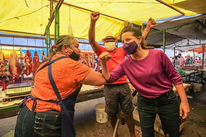 Raquel inicia campanha no Salgado, Monte Bom Jesus e Via Parque
