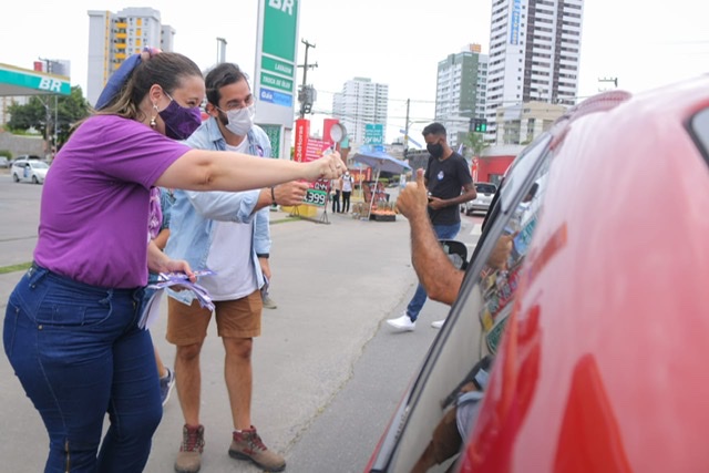Túlio participa de ação no comitê de Maíra Vilar em Jaboatão