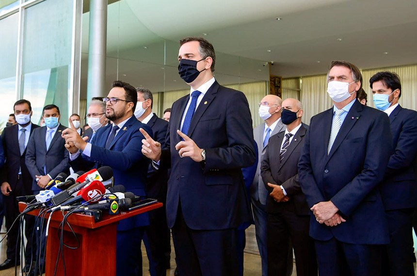 Rodrigo Pacheco fala em pacto nacional liderado por Bolsonaro