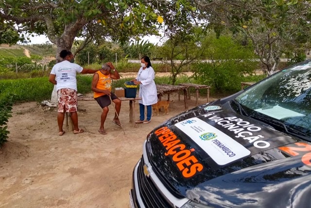 Detran-PE viabiliza vacinação em locais de difícil acesso