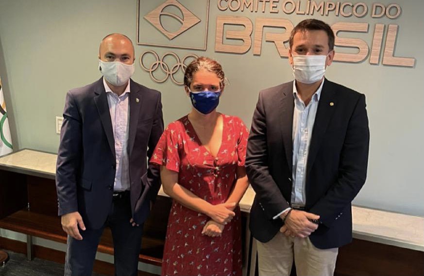 Felipe Carreras visita Comitê Olímpico Brasileiro