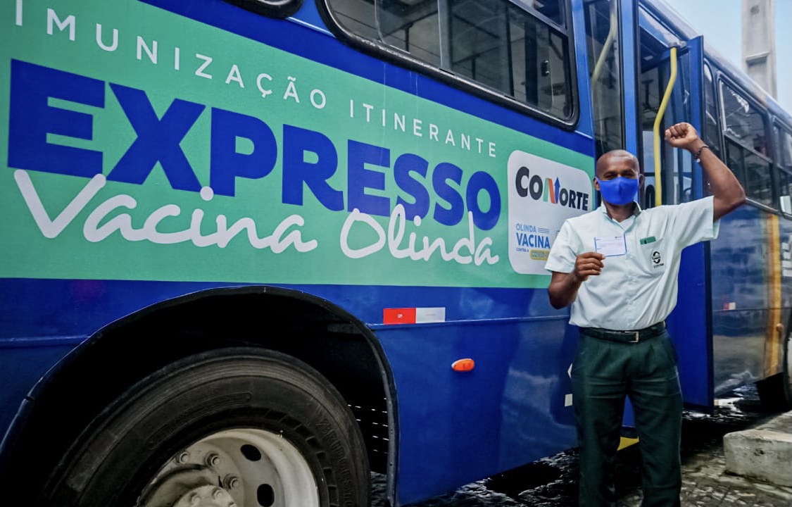 Olinda já vacinou 575 profissionais do transporte rodoviário