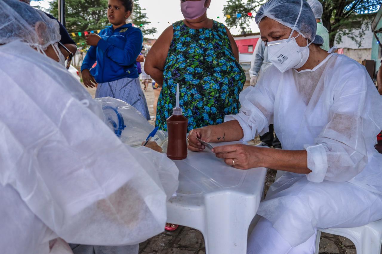 Comunidade da Ceagep recebe ação da Secretaria de Saúde