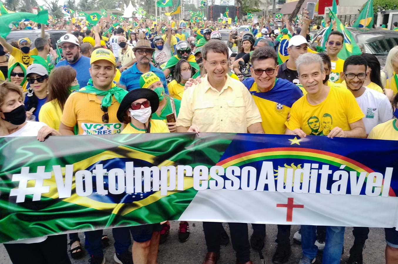 Ato em favor do voto impresso foi realizado no Recife