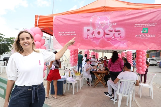 Alessandra Vieira  promove ações do ‘Outubro Rosa’