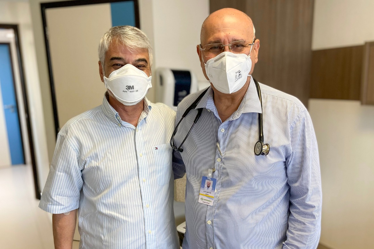 Humberto recebe alta após procedimento cardiológico