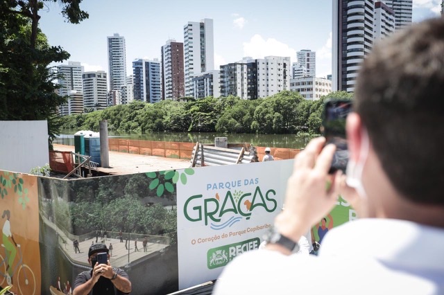 João Campos entrega primeira etapa do Parque das Graças