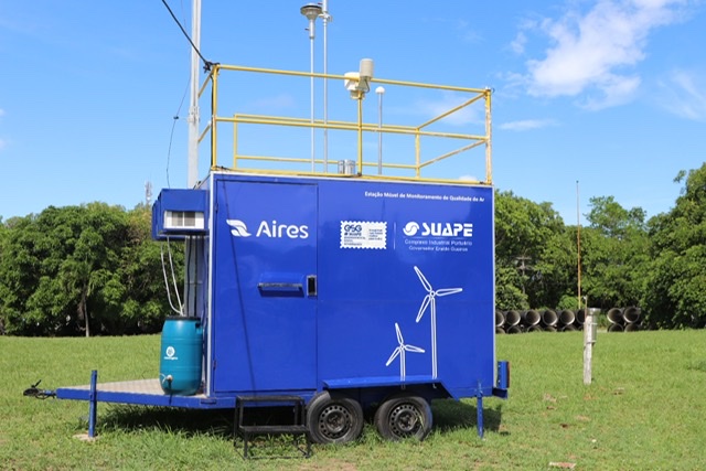 Estação móvel monitora qualidade do ar no Complexo de Suape