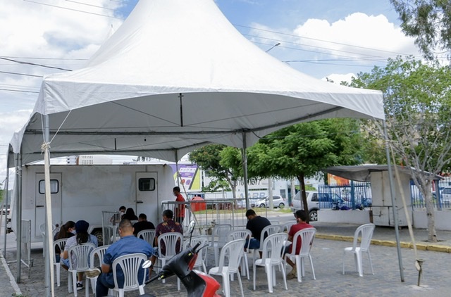 Trailer da testagem em Santa Cruz contará com agendamento