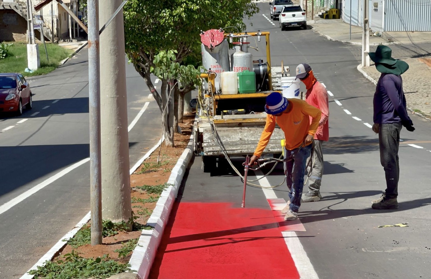 Serra Talhada avança na implantação da ciclofaixa