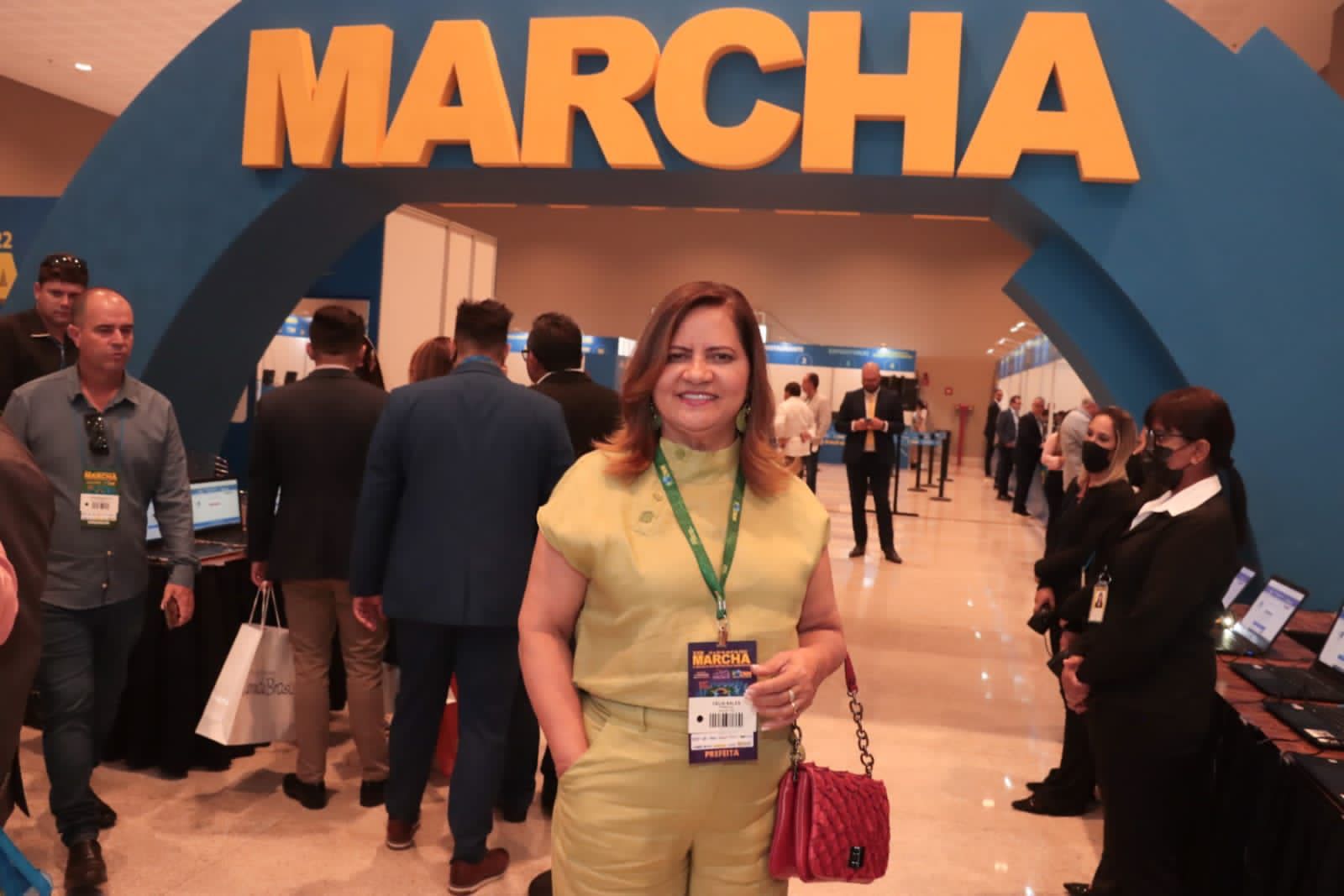 Célia Sales reforça participação das mulheres na Marcha dos Prefeitos