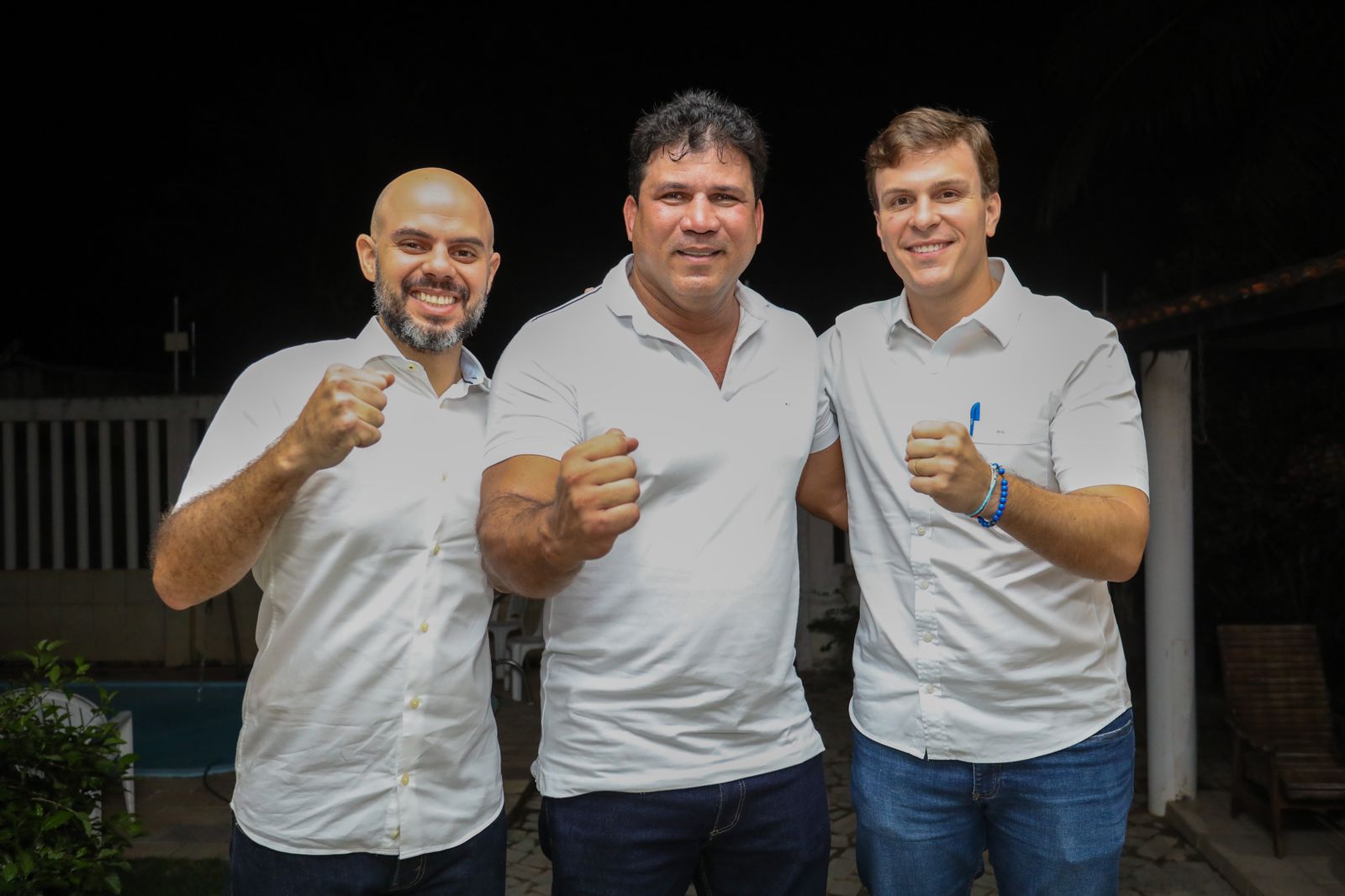 Romero Sales e Miguel participam de ato com Delegado Resende