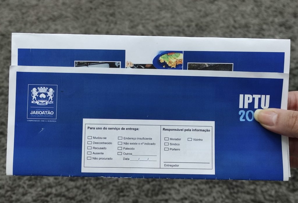 Parcela do IPTU de junho do Jaboatão será paga em dezembro 