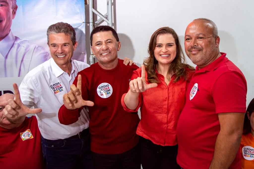 Marília recebe apoio de Hugo da Bahia, prefeito de Correntes