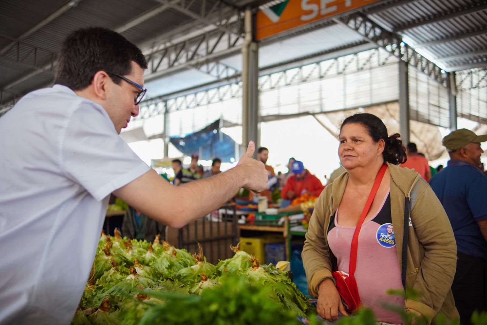Raffiê recebe apoio de comerciantes da Feira da Boa Vista