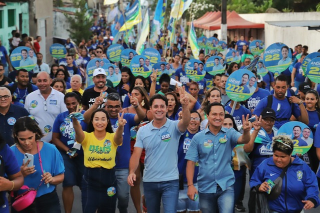 Anderson exalta o sentimento de otimismo e esperança da campanha 