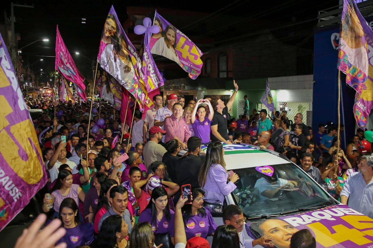 Raquel Lyra arrasta multidão pelas ruas de Surubim 