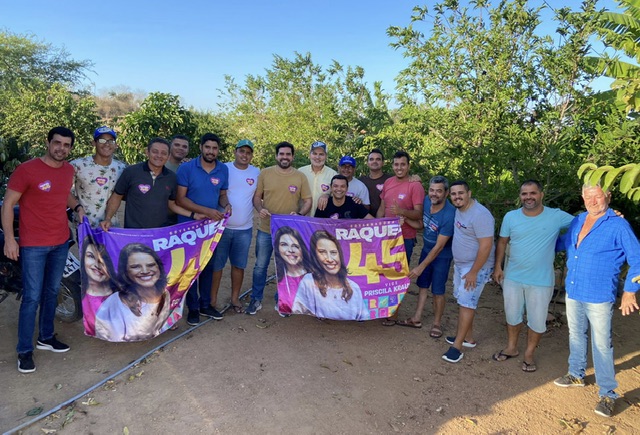 Tony Gel e Tonynho pedem votos para Raquel na zona rural