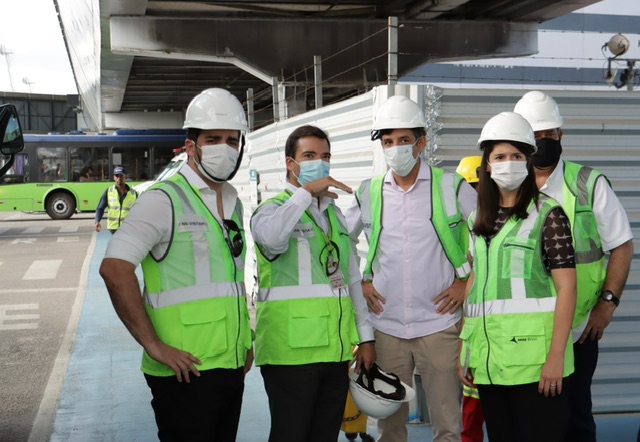 Estado vistoria obras do Aeroporto Internacional do Recife