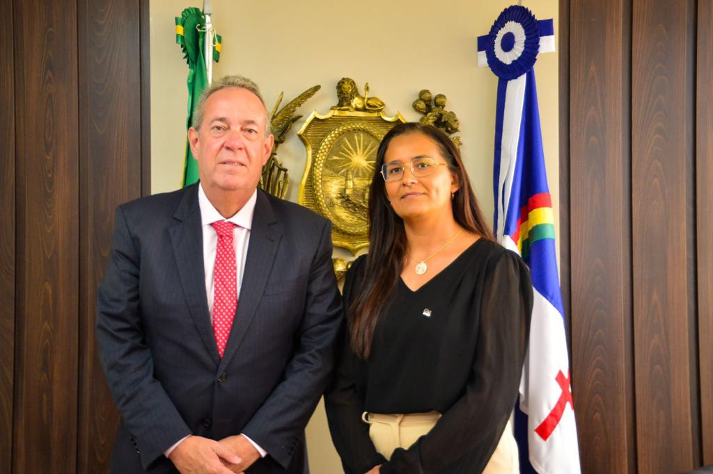 Álvaro Porto recebe secretária de Justiça e Direitos Humanos