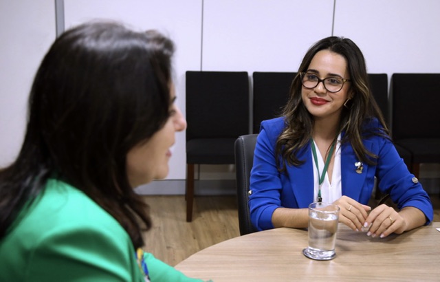 Rannya Freitas é recebida por ministra Simone Tebet