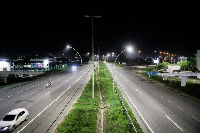 Nova etapa da iluminação em LED da BR-101 é entregue no Recife
