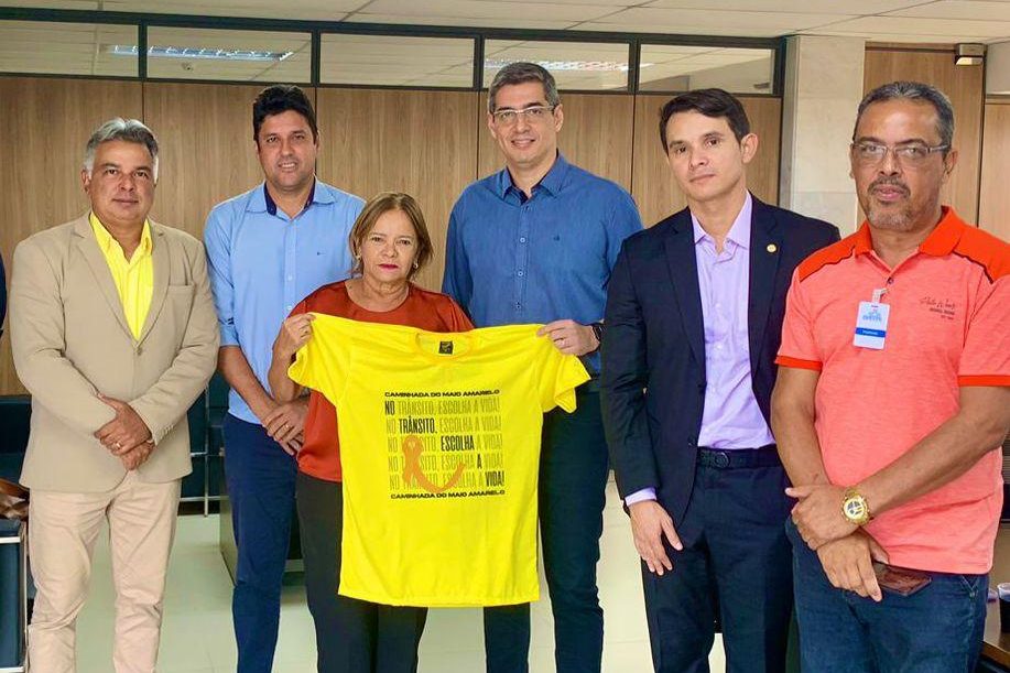 Nadegi e João vão ao DER fazer nova solicitação de melhorias na Estrada de Aldeia e na Belmino Correia 