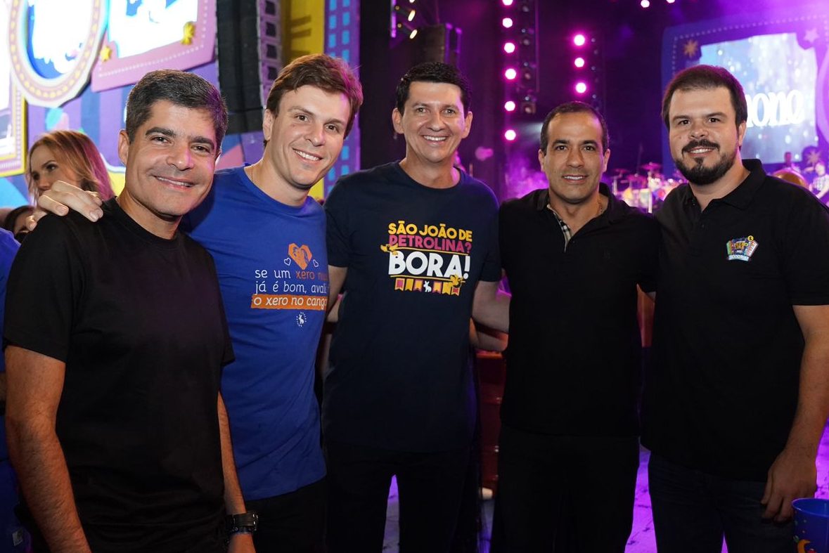 Simão recebe prefeito Bruno Reis e ACM Neto no São João de Petrolina