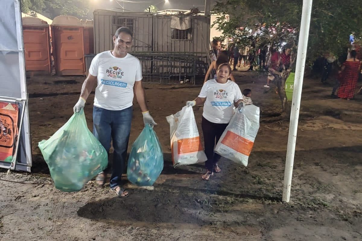 Prefeitura do Recife fortalece coleta seletiva durante o São João