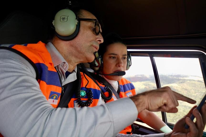 Raquel evita agenda política para sobrevoar municípios afetados pela chuva