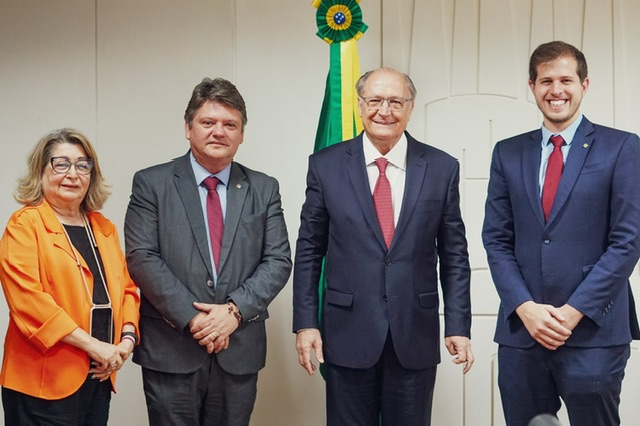 Sileno Guedes e Pedro Campos se reúnem com Alckmin em Brasília