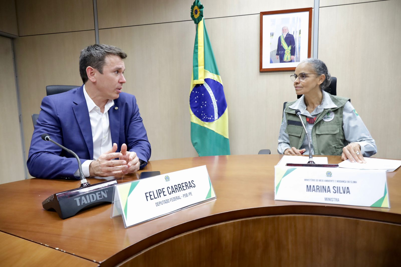 Carreras discute melhorias para Noronha com a ministra do Meio Ambiente