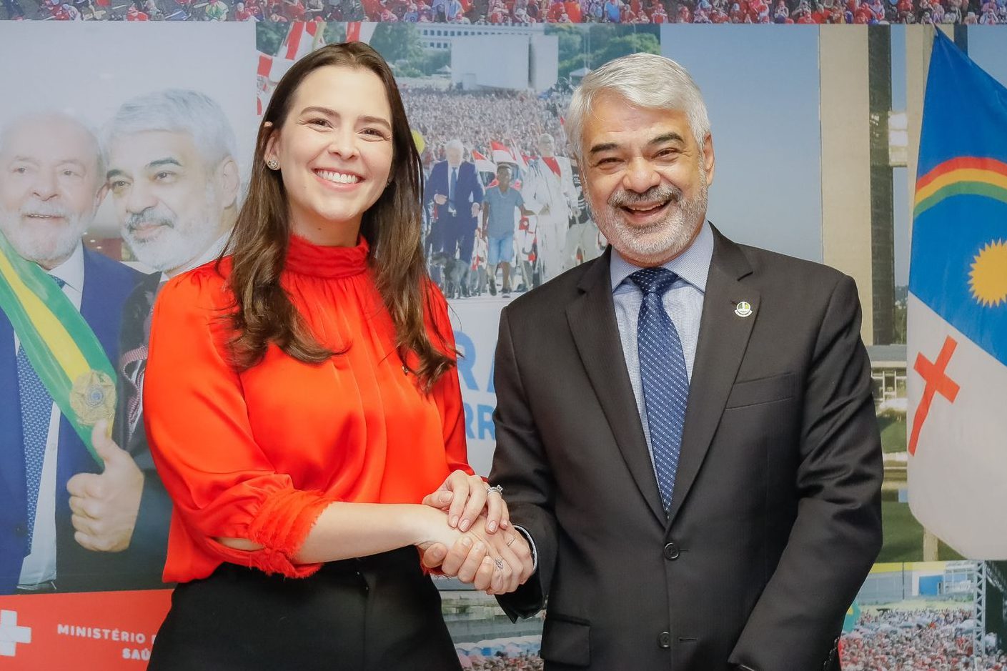 Maria Arraes e Humberto Costa juntos em defesa da cultura nacional