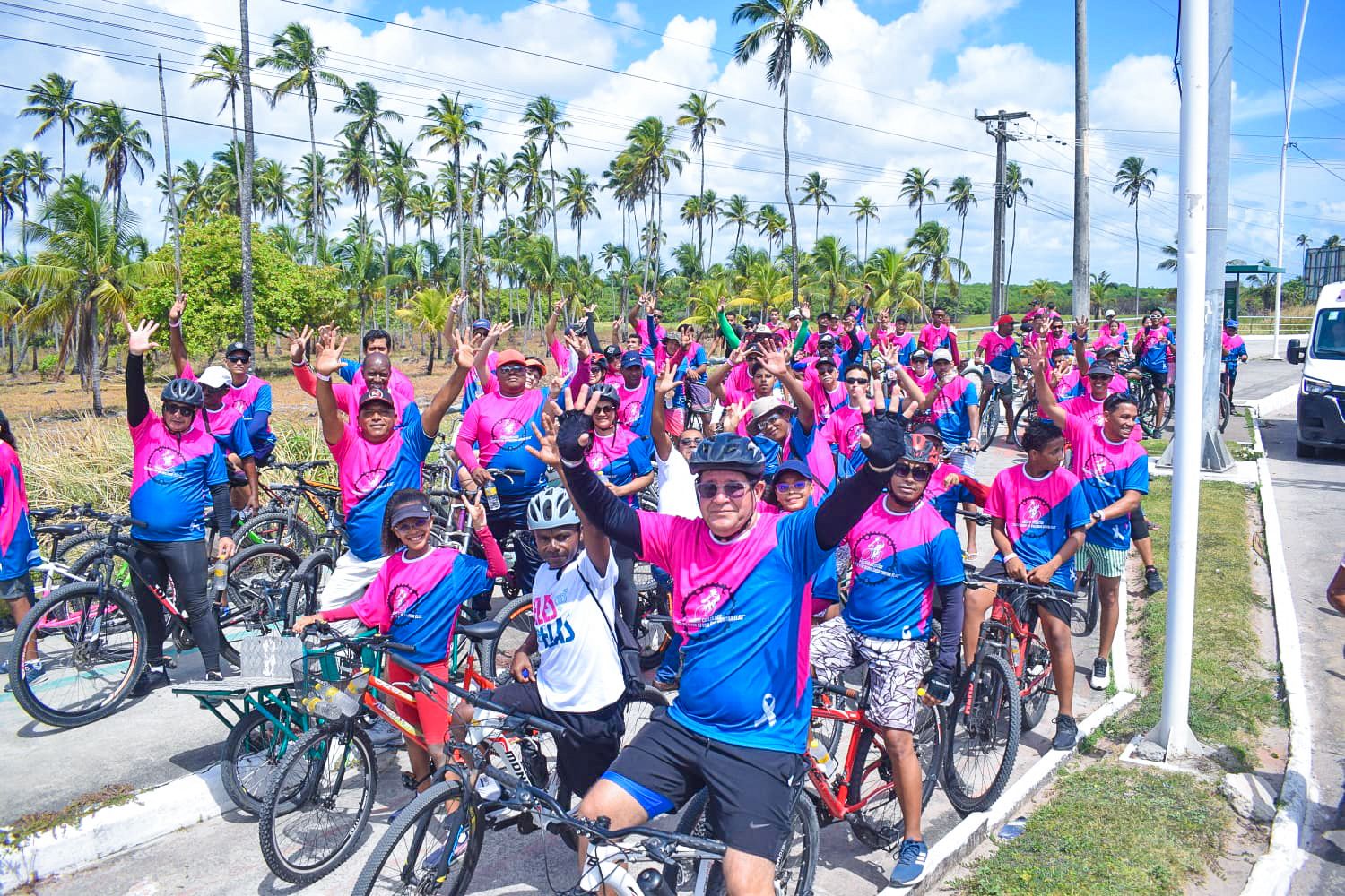 Célia Sales participa do 1° passeio ciclístico do Ipojuca de combate a violência contra a mulher