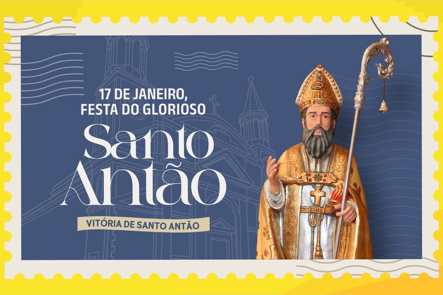 Prefeitura da Vitória e Correios lançam selo comemorativo de Santo Antão