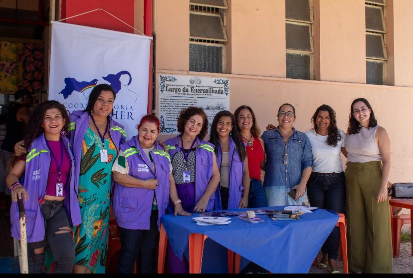 Mercado da Encruzilhada recebe ação de combate à violência contra a mulher