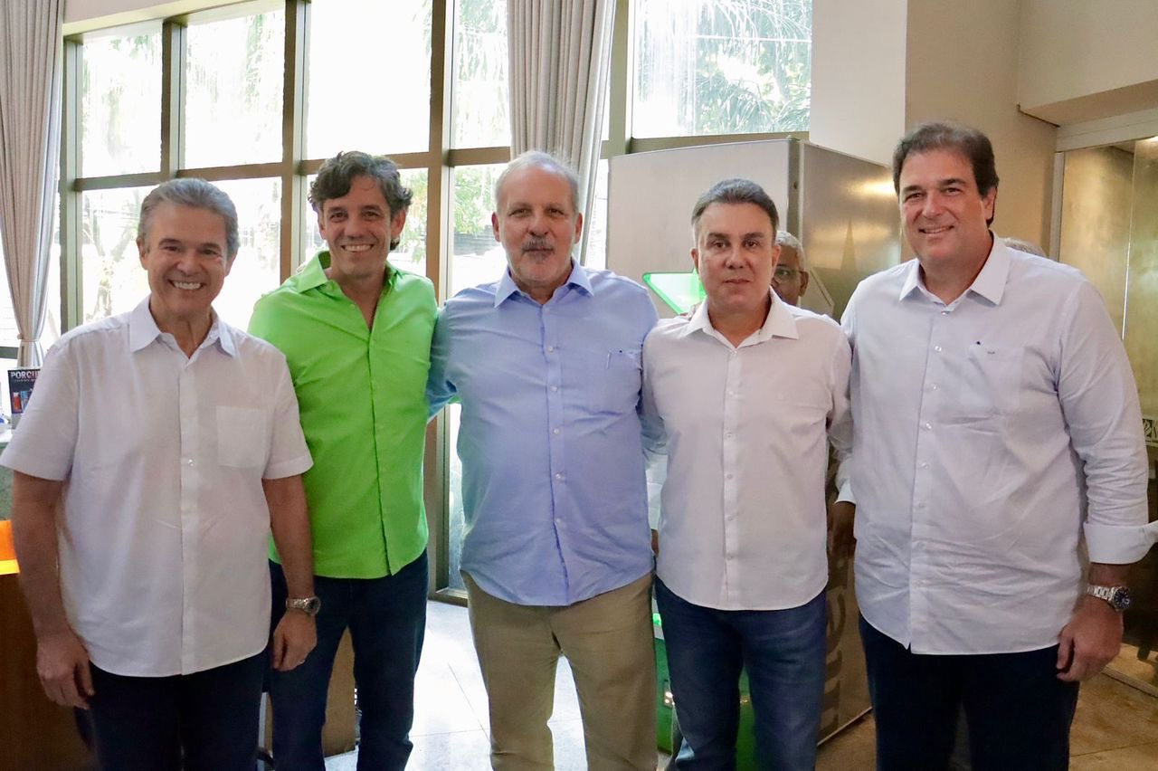 Armando e Teobaldo em evento da pré-candidatura de Daniel Coelho