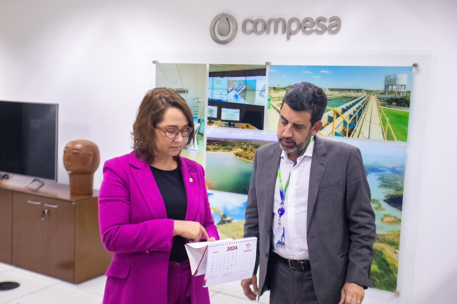 A pedido de Débora, Compesa se compromete em resolver falta d’água em São Bento