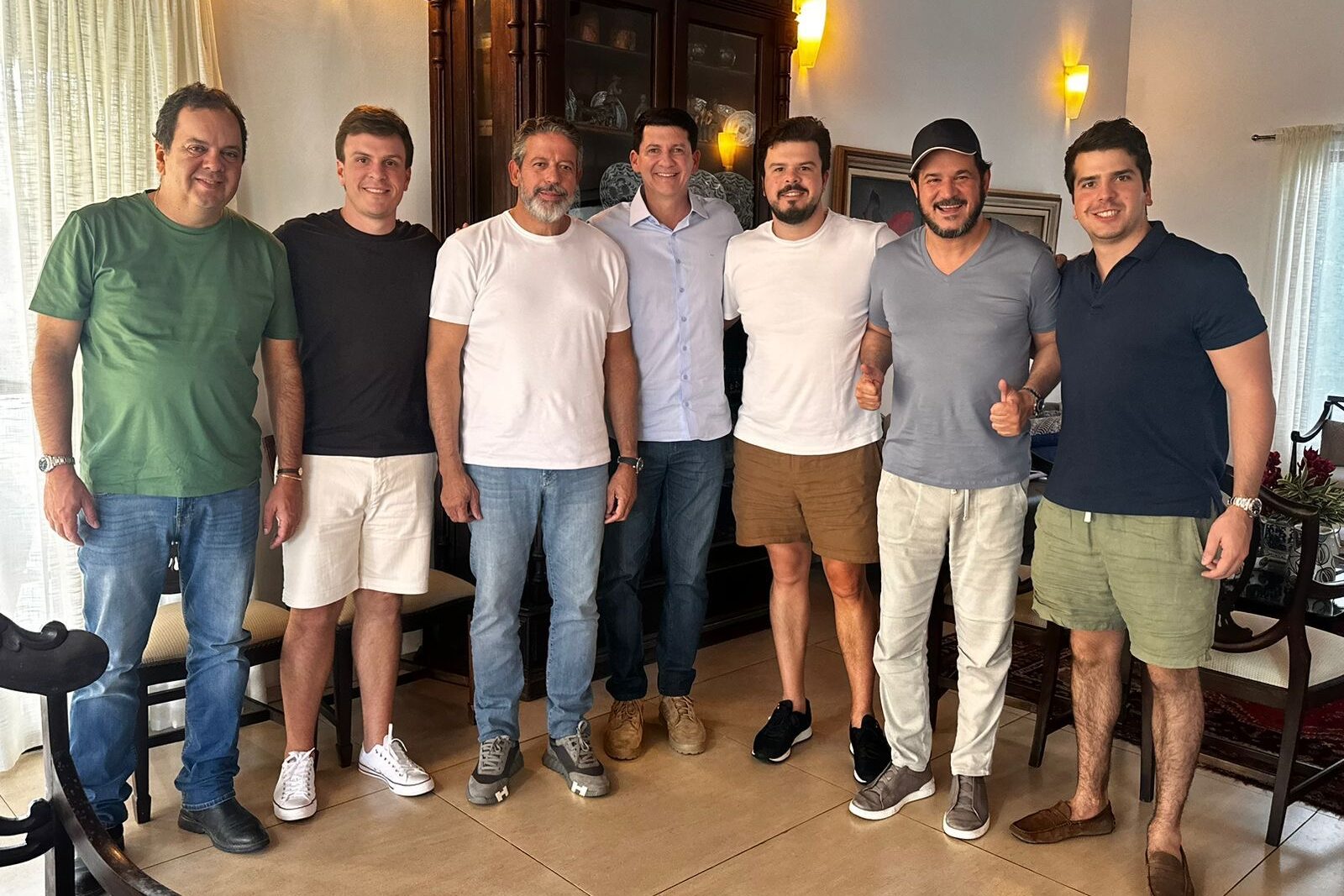 Antonio Rueda, Arthur Lira e Elmar Nascimento no São João de Petrolina 