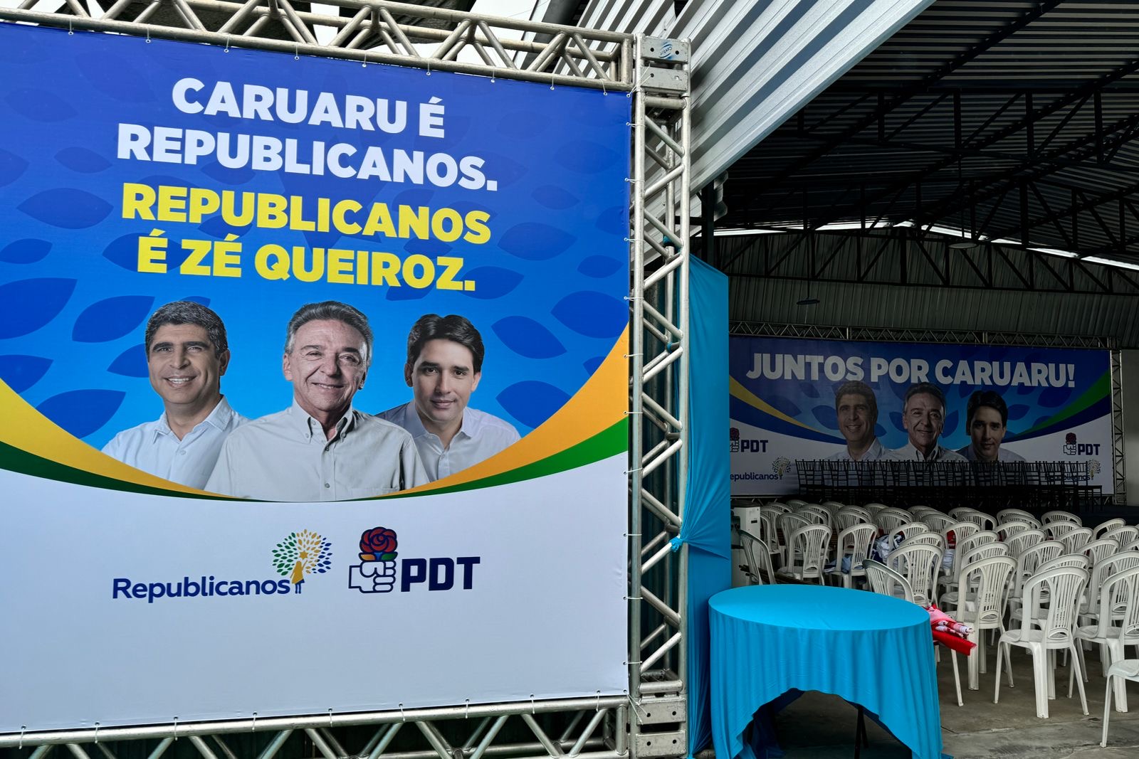 Lessa e Queiroz demonstram alinhamento em material de convenção