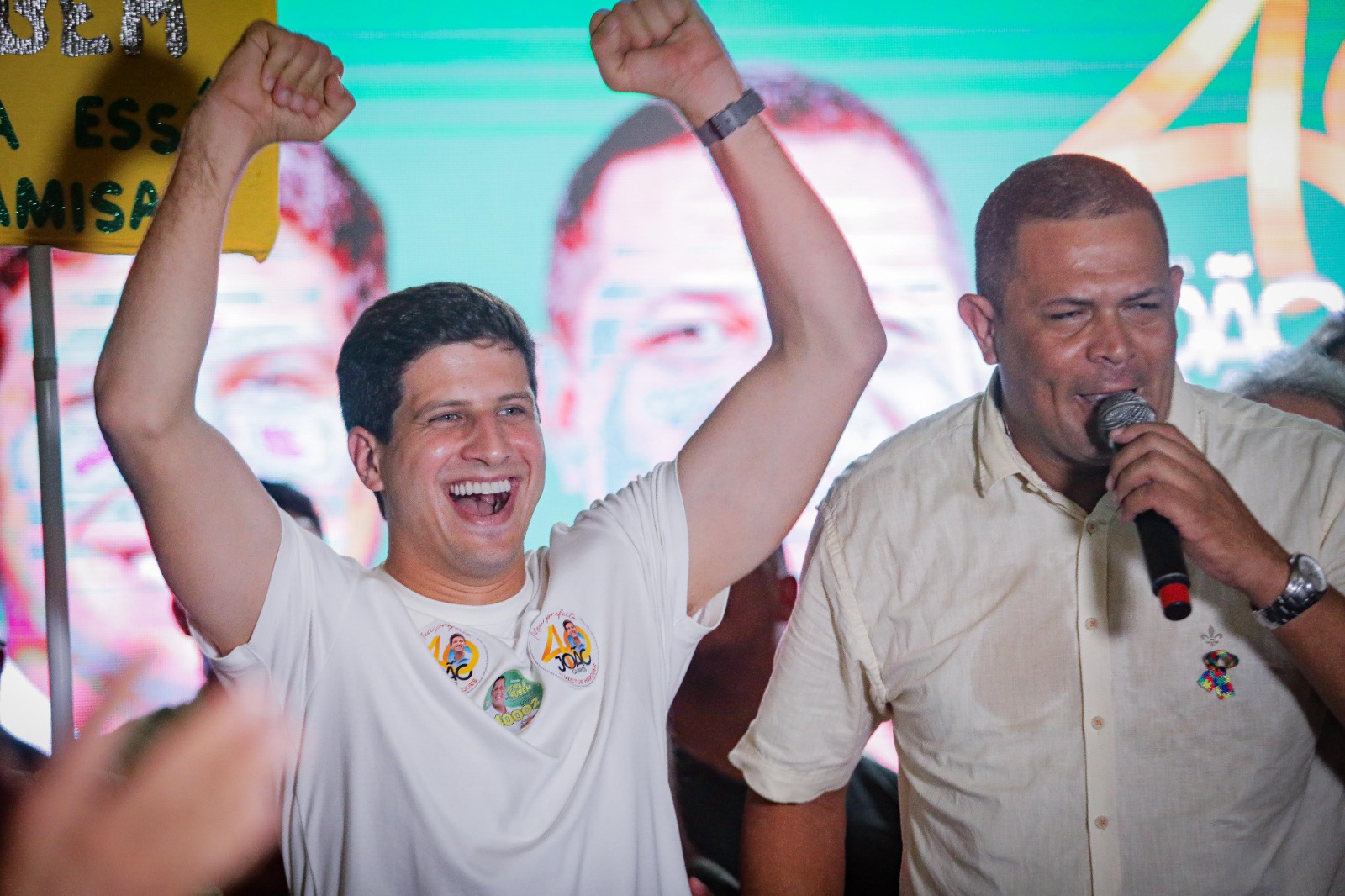 João reforçou agenda com candidatos a vereador no sábado (17)