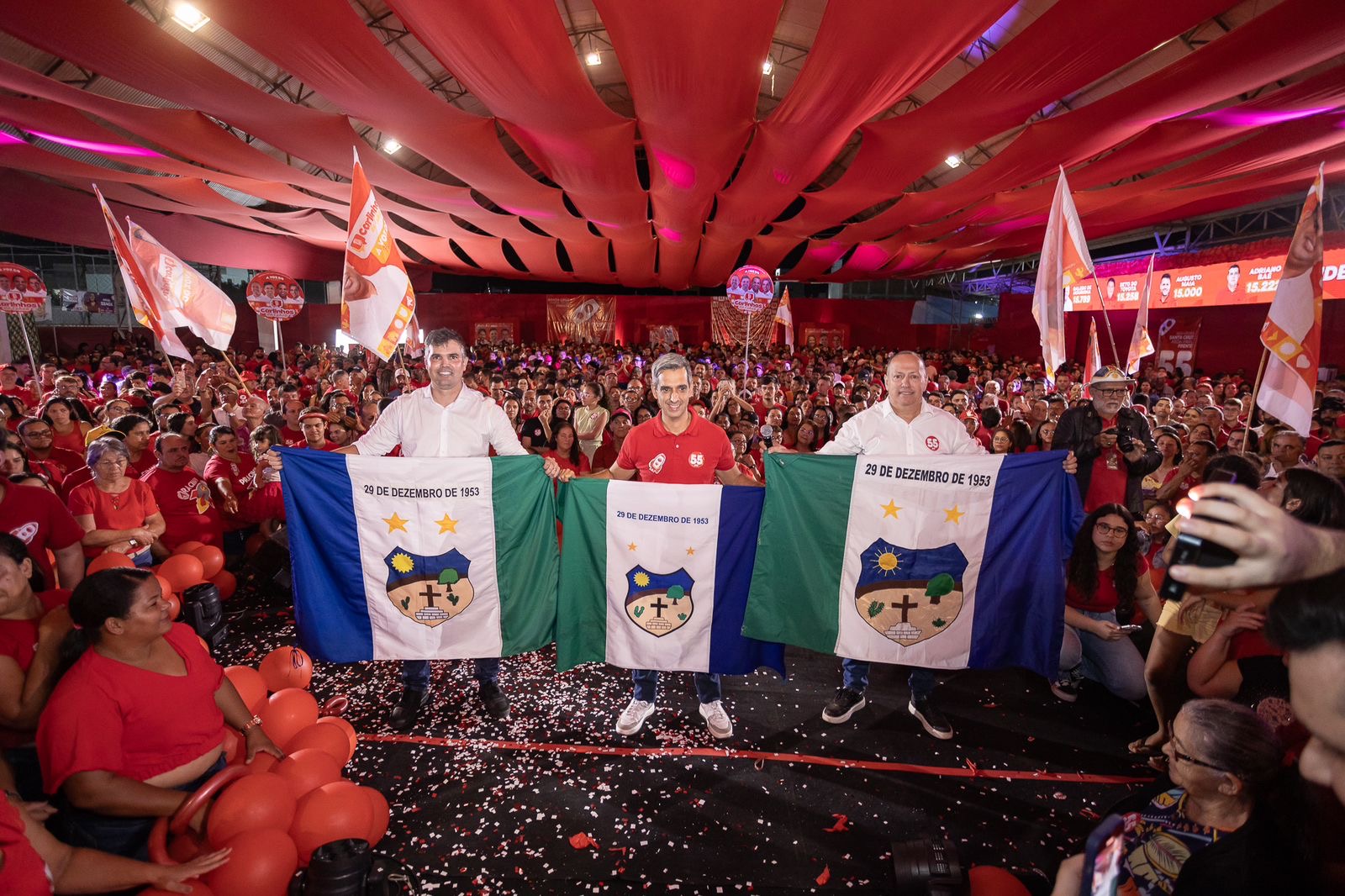 Helinho Aragão e Flávio Pontes são oficializados em maior convenção da história de Santa Cruz